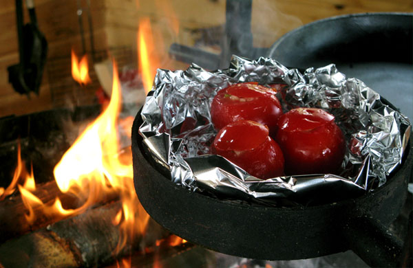 grillattuja tomaatteja